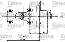 Valeo 402251 Cylinder brake master