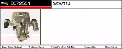 Remy DC72531 Brake caliper Remy DC72531 Brake caliper