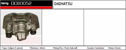 Remy DC80052 Brake caliper