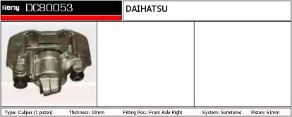 Remy DC80053 Brake caliper
