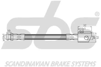 S.B.S. 1330853656 Шланг тормозной S.B.S. 1330853656 Шланг тормозной