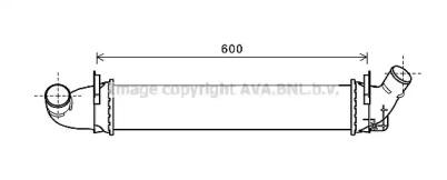 Ava RTA4496 Радіатор інтеркулера Ava RTA4496 Радіатор інтеркулера