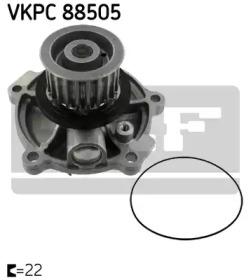 SKF VKPC 88505 Насос охолоджуючої рідини SKF VKPC 88505 Насос охолоджуючої рідини