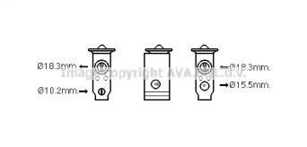Ava TO1671 Розширювальний клапан кондиціонера Ava TO1671 Розширювальний клапан кондиціонера