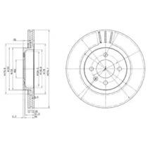 Delphi BG2712 Диск тормозной