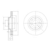 Delphi BG2825 Диск гальмівний
