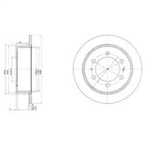 Delphi BG3522 Brake disc