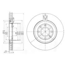 Delphi BG3529 Диск тормозной