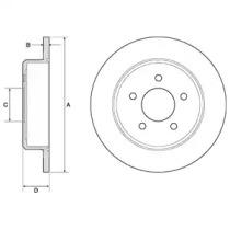 Delphi BG3739 Brake disc