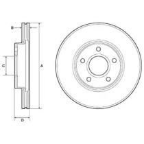Delphi BG3868-C Диск тормозной Delphi BG3868-C Диск тормозной