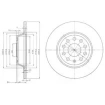 Delphi BG3954 Диск гальмівний