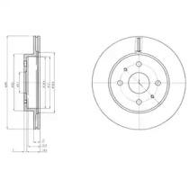 Delphi BG4128 Диск гальмівний Delphi BG4128 Диск гальмівний