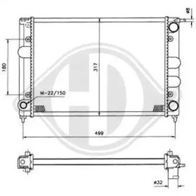 Diederichs 8500640 Радіатор Diederichs 8500640 Радіатор