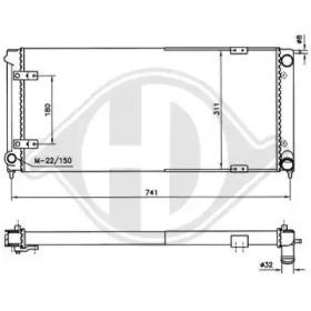 Diederichs 8502638 Радіатор