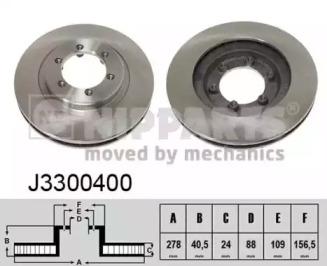 Nipparts J3300400 Brake disc Nipparts J3300400 Brake disc