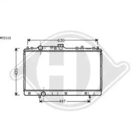 Diederichs 8580621 Радіатор охолодження двигуна Diederichs 8580621 Радіатор охолодження двигуна