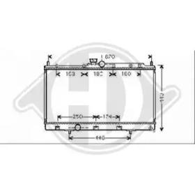 Diederichs 8580706 Радіатор Diederichs 8580706 Радіатор