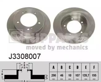 Nipparts J3308007 Brake disc