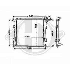 Diederichs 8655304 Радіатор охолодження двигуна Diederichs 8655304 Радіатор охолодження двигуна