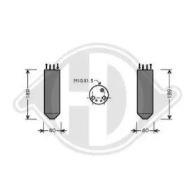 Diederichs 8658001 Осушувач кондиціонера Diederichs 8658001 Осушувач кондиціонера