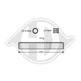 Diederichs 8668601 Receiver tank air conditioner Diederichs 8668601 Receiver tank air conditioner