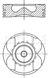 Mahle Original 005 22 00 Поршень двигателя Mahle Original 005 22 00 Поршень двигателя