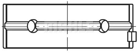 Mahle Original 227 HL 21012 000 Bearing crankshaft