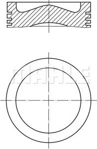 Mahle Original 001 PI 00108 000 Поршень Mahle Original 001 PI 00108 000 Поршень
