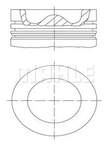 Mahle Original 061 PI 00111 000 Поршень Mahle Original 061 PI 00111 000 Поршень
