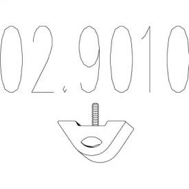 MTS 02.9010 Exhaust pipe support MTS 02.9010 Exhaust pipe support