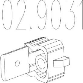 MTS 02.9031 Wieszak tlumika klasa MTS 02.9031 Wieszak tlumika klasa