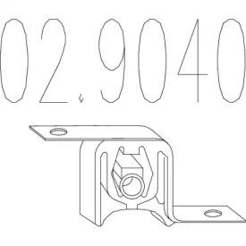MTS 02.9040 Exhaust pipe support