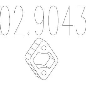 MTS 02.9043 Гумовий елемент кріплення MTS 02.9043 Гумовий елемент кріплення