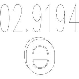 MTS 02.9194 Exhaust pipe support