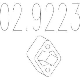 MTS 02.9223 Кронштейн системи випуску відпрацьованих газів MTS 02.9223 Кронштейн системи випуску відпрацьованих газів