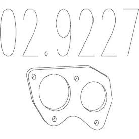 MTS 02.9227 Прокладка глушителя MTS 02.9227 Прокладка глушителя