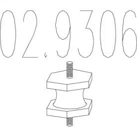 MTS 02.9306 Exhaust pipe support