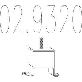 MTS 02.9320 Exhaust pipe support MTS 02.9320 Exhaust pipe support