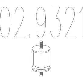 MTS 02.9321 Кронштейн системи випуску відпрацьованих газів MTS 02.9321 Кронштейн системи випуску відпрацьованих газів