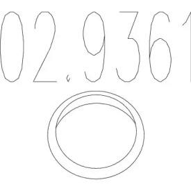 MTS 02.9361 Прокладка глушителя MTS 02.9361 Прокладка глушителя