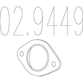 MTS 02.9449 Прокладка глушителя MTS 02.9449 Прокладка глушителя