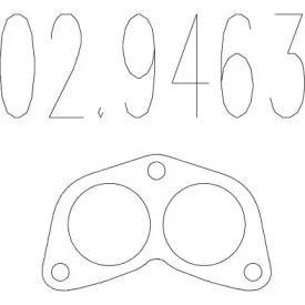 MTS 02.9463 Прокладка глушителя MTS 02.9463 Прокладка глушителя