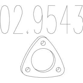 MTS 02.9543 Прокладка труби вихлопного газу MTS 02.9543 Прокладка труби вихлопного газу