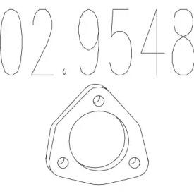 MTS 02.9548 Прокладка глушителя MTS 02.9548 Прокладка глушителя
