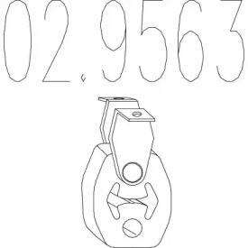 MTS 02.9563 Кронштейн системи випуску відпрацьованих газів MTS 02.9563 Кронштейн системи випуску відпрацьованих газів