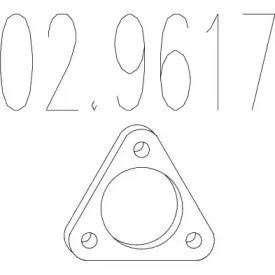 MTS 02.9617 Прокладка глушителя
