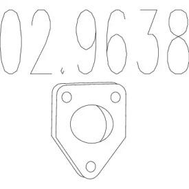 MTS 02.9638 Прокладка трубы выхлопного газа MTS 02.9638 Прокладка трубы выхлопного газа