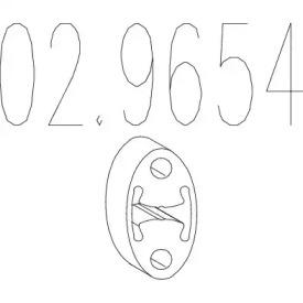 MTS 02.9654 Exhaust pipe support