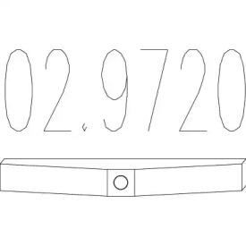 MTS 02.9720 Exhaust pipe support MTS 02.9720 Exhaust pipe support