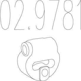 MTS 02.9781 Кронштейн системы выпуска отработанных газов MTS 02.9781 Кронштейн системы выпуска отработанных газов